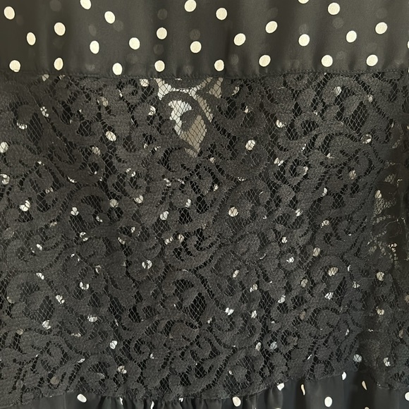 Candies blouse - black/white polka dots Size L - Picture 3 of 5